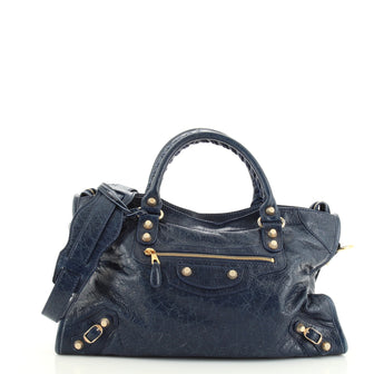 Balenciaga City Giant Studs Bag Leather Medium