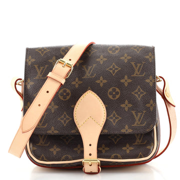 Louis Vuitton Cartouchiere Handbag Monogram Canvas MM