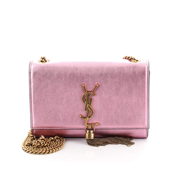 Saint Laurent Classic Monogram Tassel Crossbody Bag Leather Small