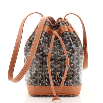 Goyard Petit Flot Bucket Bag Coated Canvas PM
