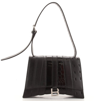 Balenciaga Hourglass Multibelt Top Handle Bag Quilted Mixed Leather Medium