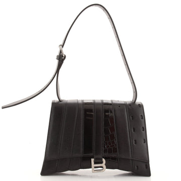 Balenciaga Hourglass Multibelt Top Handle Bag Quilted Mixed Leather Medium