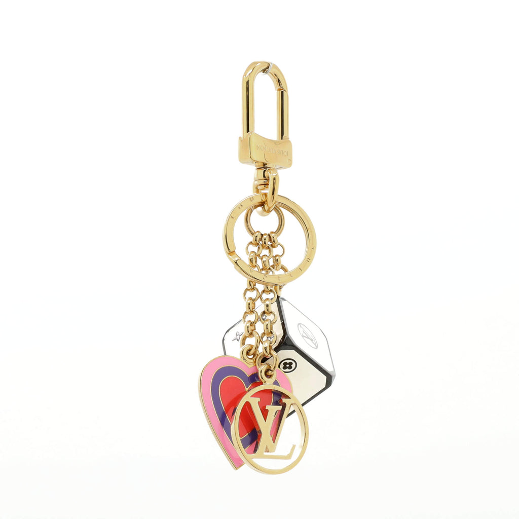 LOUIS VUITTON Game On Dice And Heart Bag Charm And Key Holder