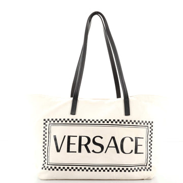 Versace Logo Tote Canvas Large