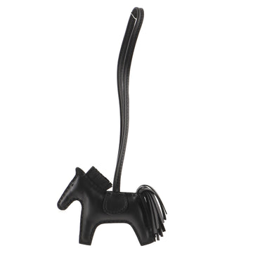Hermes So Black GriGri Rodeo Bag Charm Leather PM