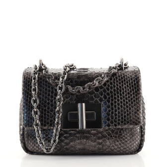 Tom Ford Soft Natalia Chain Shoulder Bag Python Medium
