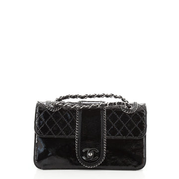 Chanel Madison Flap Bag Quilted Patent Medium
