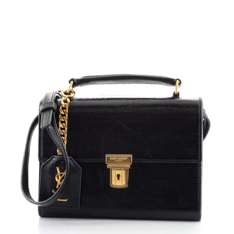 Saint Laurent High School Chain Wallet Aged Calfskin