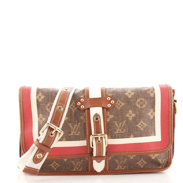 Louis Vuitton Tisse Porte Clutch Limited Edition Monogram Rayures