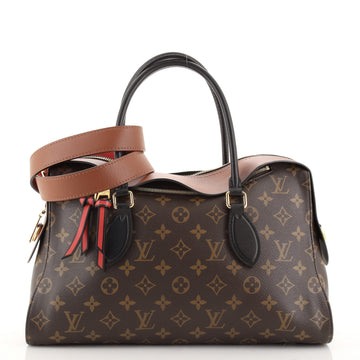 Louis Vuitton Tuileries Handbag Monogram Canvas with Leather
