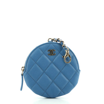 Chanel Clip On Coin Purse Quilted Caviar