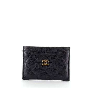 Chanel Classic Card Holder Quilted Caviar