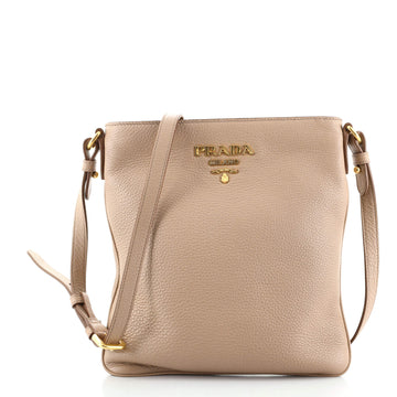 Prada Flat Crossbody Bag Vitello Daino Small