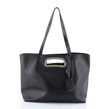 Prada Open Shopping Tote Leather Medium