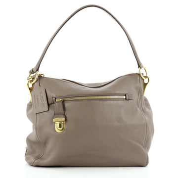 Prada Front Zip Pocket Hobo Vitello Daino Medium