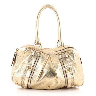 Burberry Ashbury Satchel Leather Small