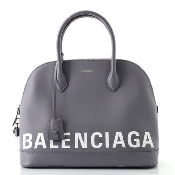 Balenciaga Logo Ville Bag Leather Medium