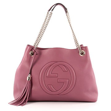 Gucci Soho Shoulder Bag Chain Strap Leather Medium