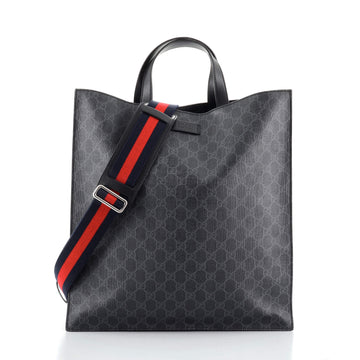 Gucci Convertible Soft Open Tote GG Coated Canvas Tall