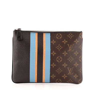 Louis Vuitton Pochette Plate Monogram Canvas MM