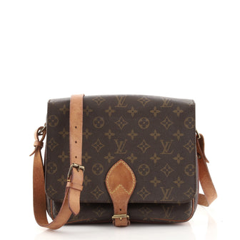 Louis Vuitton Cartouchiere Handbag Monogram Canvas GM