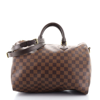 Louis Vuitton Speedy Bandouliere Bag Damier 35