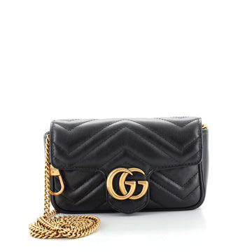 Gucci GG Marmont Flap Bag Matelasse Leather Super Mini