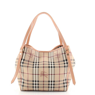 Burberry Canterbury Tote Haymarket Coated Canvas Medium