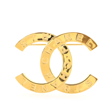 Chanel CC Paris Brooch Metal