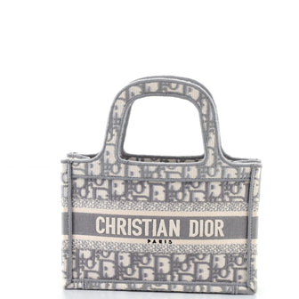 Christian Dior Book Tote Oblique Canvas Mini