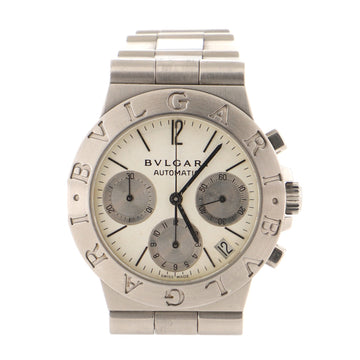 Bvlgari Diagono Chronograph Automatic Watch Stainless Steel 35