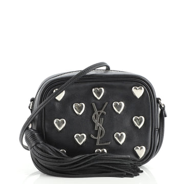 Saint Laurent Classic Monogram Blogger Crossbody Bag Studded Leather Small