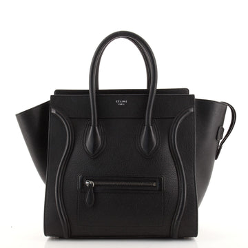 Celine Luggage Bag Grainy Leather Mini