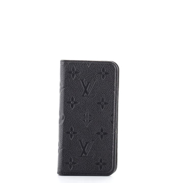 Louis Vuitton iPhone Folio Monogram Canvas with Leather iPhone 11