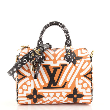 Louis Vuitton Speedy Bandouliere Bag Limited Edition Crafty Monogram Giant 25