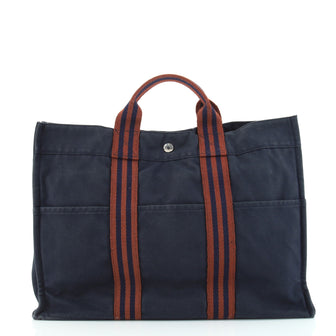 Hermes Fourre Tout Tote Toile MM