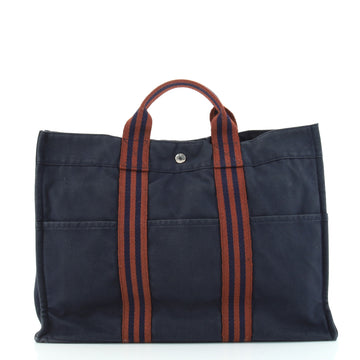 Hermes Fourre Tout Tote Toile MM