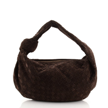 Bottega Veneta BV Jodie Hobo Intrecciato Suede Large