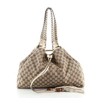 Gucci Peggy Tote GG Canvas Large