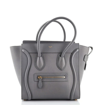 Celine Luggage Bag Grainy Leather Micro