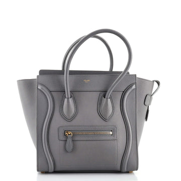 Celine Luggage Bag Grainy Leather Micro