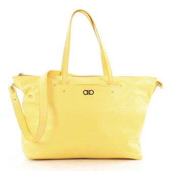 Salvatore Ferragamo Mika Convertible Tote Leather Large