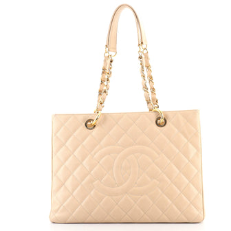 Chanel Grand Shopping Tote Quilted Caviar