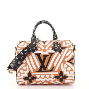 Louis Vuitton Speedy Bandouliere Bag Limited Edition Crafty Monogram Giant 25