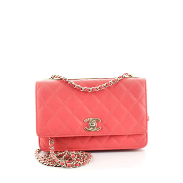 Chanel Trendy CC Wallet on Chain Quilted Lambskin
