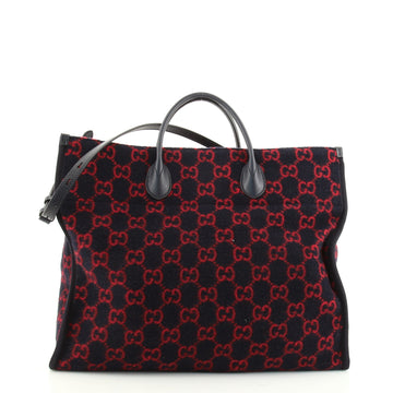 Gucci Shopping Tote GG Wool Large