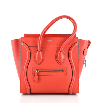 Celine Luggage Bag Grainy Leather Micro