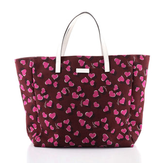 Gucci Open Tote Printed Canvas Medium