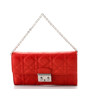 Christian Dior Miss Dior Rendez Vous Chain Wallet Cannage Quilt Lambskin