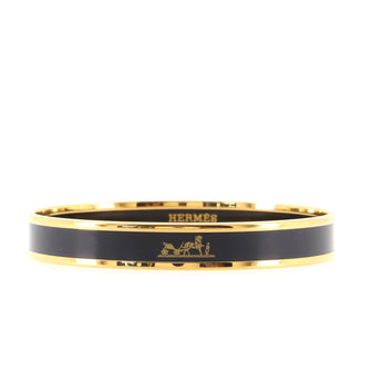 Hermes Caleche Bangle Bracelet Enamel Narrow